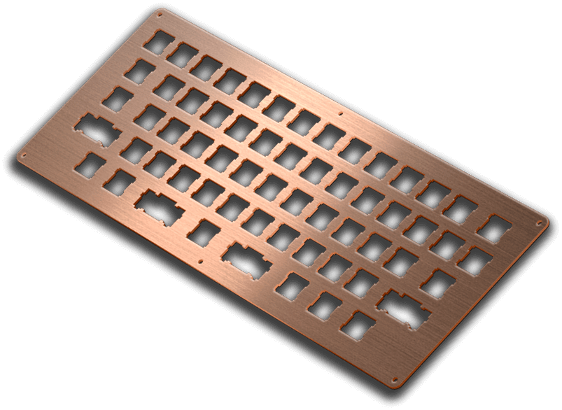 copper brushed keyboard